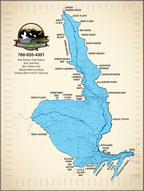 Need a map of the area? Download maps of Crowley Lake Fish Camp ...