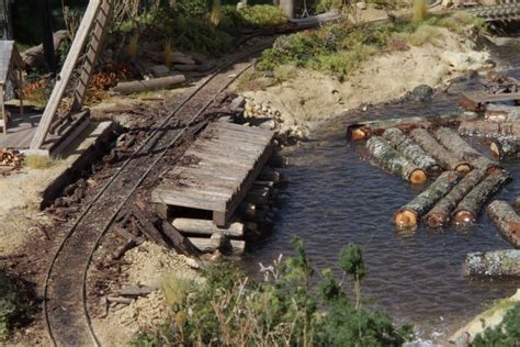 View of the log brow and log pond on my Twin Mills diorama by Sierra ...