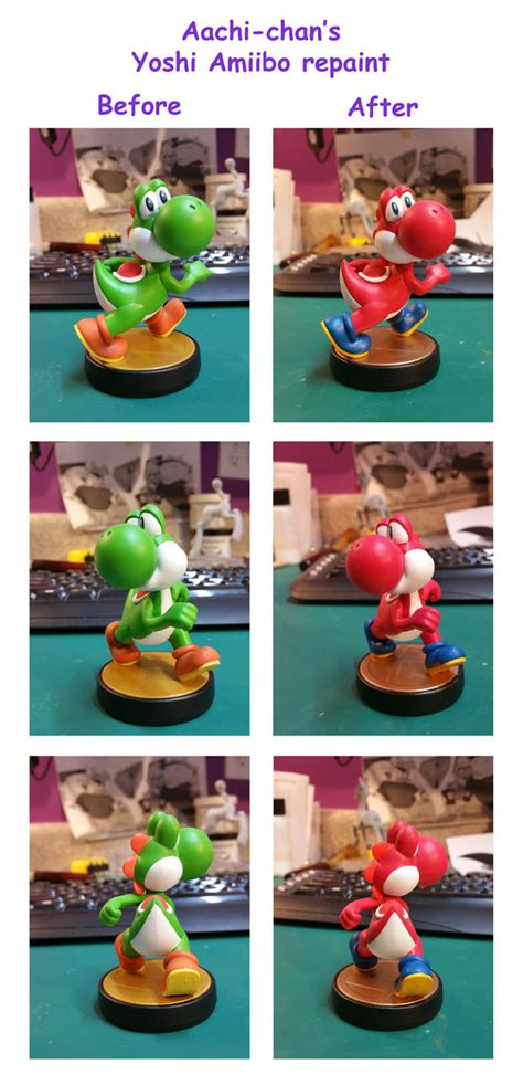 Yoshi Amiibo Repaint by aachi-chan on DeviantArt