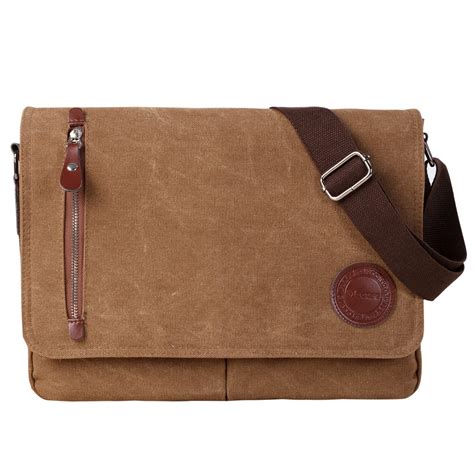 Buy MactsoVintage Canvas Satchel Messenger Bag for Men Women,Travel ...