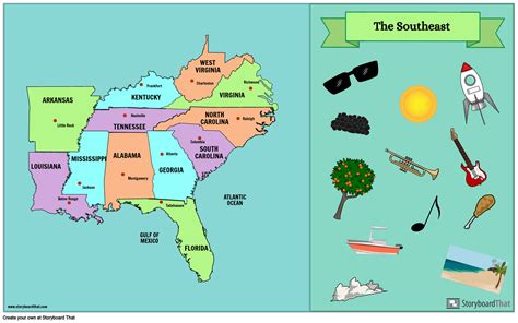 Southeast Usa Map