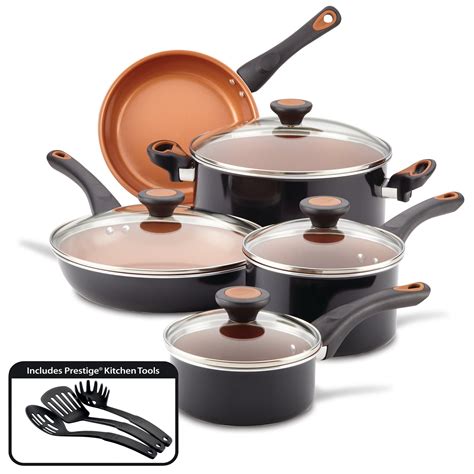 12-Piece Copper Cookware Set | Farberware Cookware