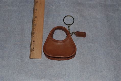 Authentic Vintage COACH Belting Leather Keychain Coin Purse- (purse ...