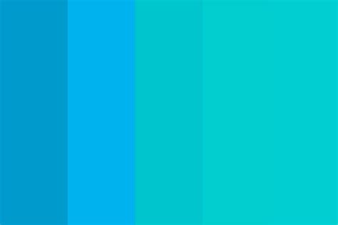 Blue or Teal Color Palette