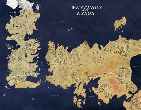 A Childs Map Of Westeros Game Of Thrones Map Westeros Map | Images and ...