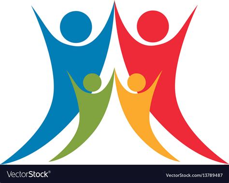 Happy people together icon Royalty Free Vector Image