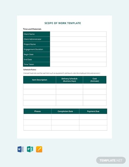 Scope of Work - 15+ Examples, Format, How to Write, Pdf