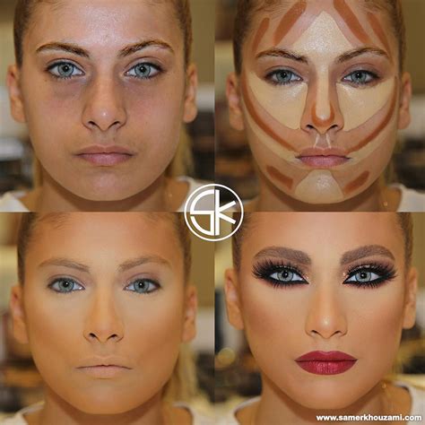 Contour makeup, Before and after contouring, Makeup