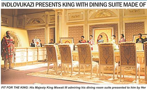 Swaziland: King Gets Dining Suite Made of Gold - allAfrica.com