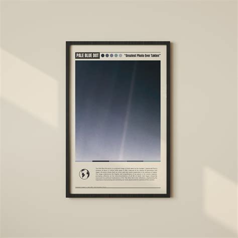 Pale Blue Dot Poster Pale Blue Dot Print Pale Blue Dot Wall Art Pale ...