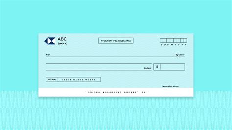 Free Blank Cheque Template PowerPoint & Google Slides