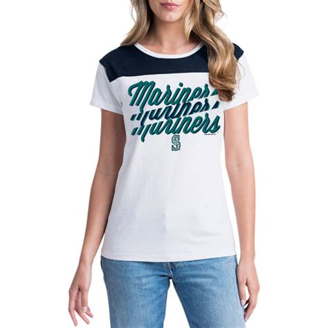 MLB Seattle Mariners Women's Short Sleeve White Graphic Tee - Walmart.com