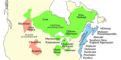 Algonquian language maps