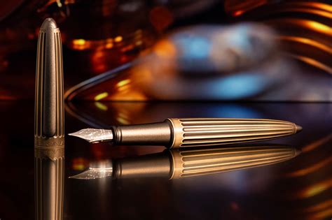 Diplomat Aero Fountain Pen - Oxyd Brass - The Goulet Pen Company