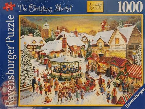 Ravensburger Limited Edition The Christmas Market 1000 Piece Puzzle ...