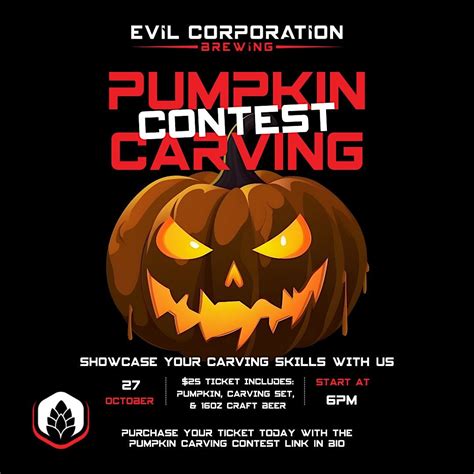 Pumpkin Carving Contest, Evil Corporation Brewing, Calgary, 27 October ...