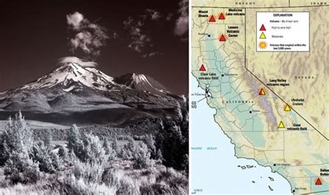 California volcanoes MAPPED: The ACTIVE volcanoes that could THREATEN ...