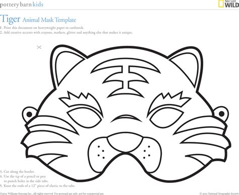 Animal Mask Template | Animal mask templates, Animal masks for kids ...