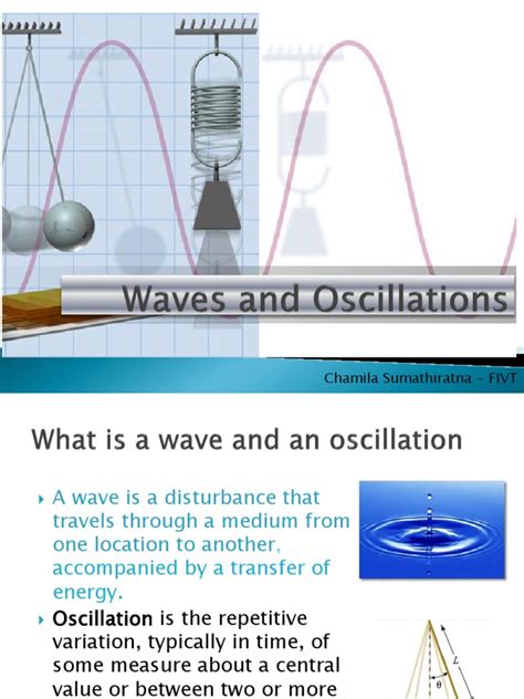 Waves and Oscillations | Wavelength | Waves