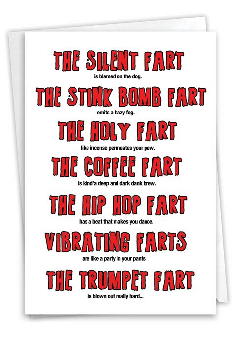 Fart Poem: Humor Birthday Greeting Card