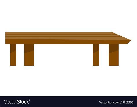 Brown coffee table cartoon Royalty Free Vector Image