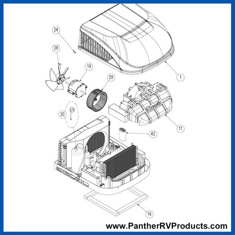 Dometic™ DuoTherm B59146 Brisk Air II Air Conditioner Parts Breakdown