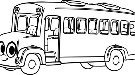 Bus Coloring Page at GetDrawings | Free download