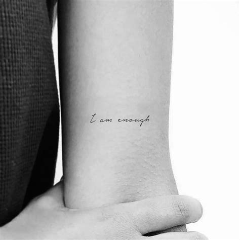 I Am Enough Temporary Tattoo set of 3 - Etsy | Enough tattoo ...