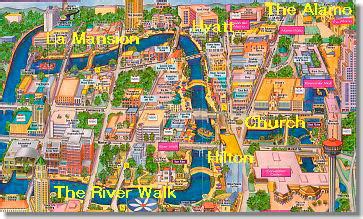 Riverwalk San Antonio Map Walking