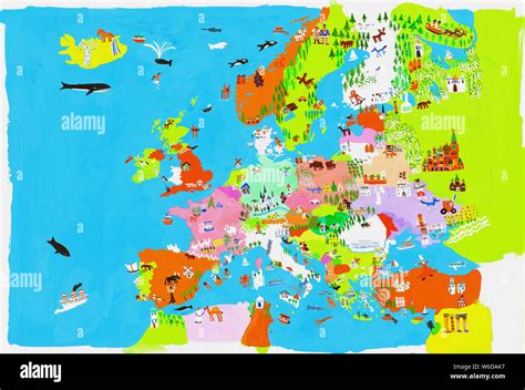 Illustrated Map Of European Culture Jigsaw Puzzle | lupon.gov.ph