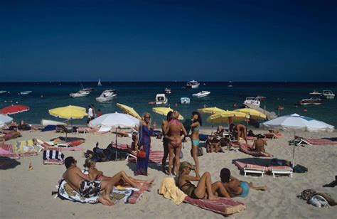 Slim Aarons - St. Tropez Beach - Slim Aarons, 20th Century, Beach, Nude ...