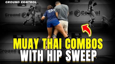 MUAY THAI COMBOS WITH HIP SWEEP. W/CORAL AND CAUATA SAMUEL. - YouTube