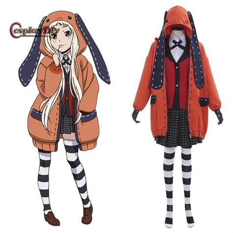 Cosplaydiy Kakegurui Compulsive Gambler Runa Yomozuki Cosplay Costume ...