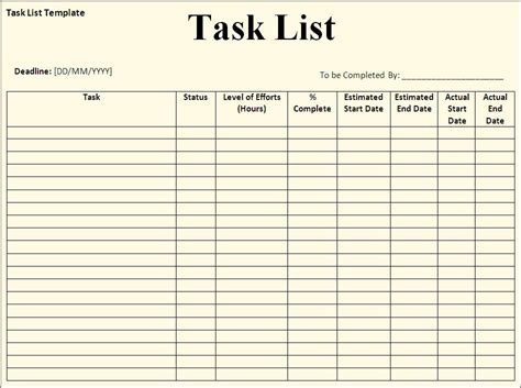 Task Order Template