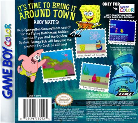 SpongeBob SquarePants: Legend of the Lost Spatula - Retro Game Cases 🕹️