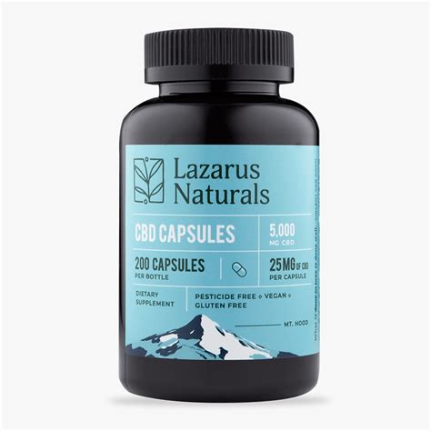 Lazarus Naturals Full Spectrum CBD capsules - Healing Botanica