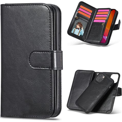 iPhone 13 Mini Double Wallet (Black) Double Wallet Case - Parallel Imported