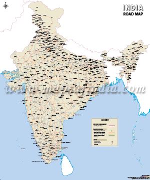 India Road Maps, Indian Road Network, List of Expressways India