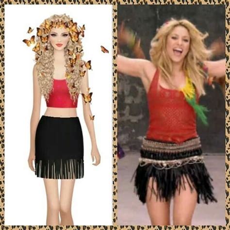 Shakira Waka Waka Outfit