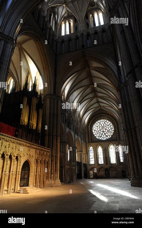 Lincoln Cathedral England Uk Stock Photo - Alamy