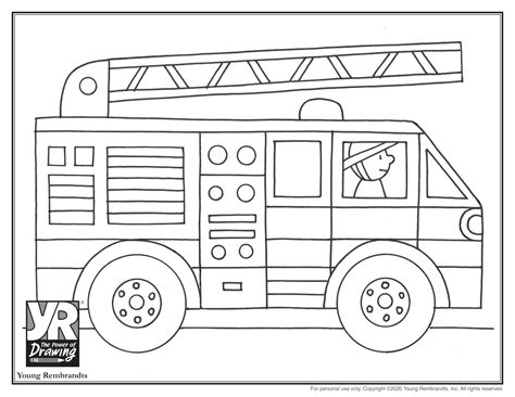 Fire Trucks To Coloring Pages