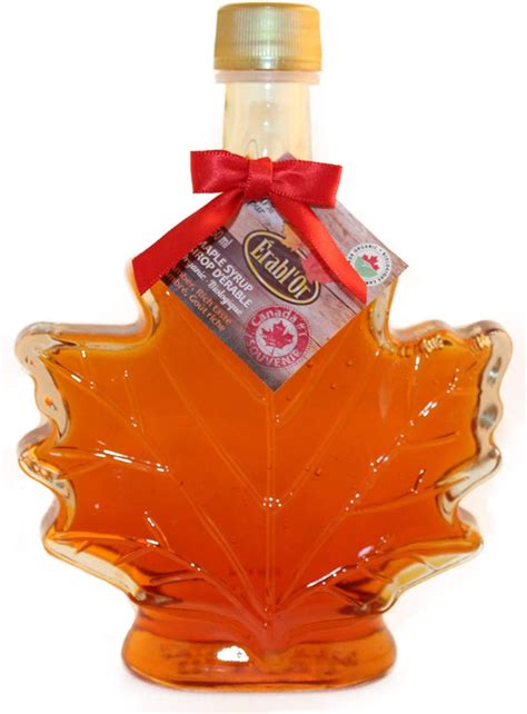 Maple Syrup Glass Leaf Bottle – O Canada