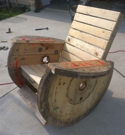 Top Notch How To Build A Wooden Spool Rocking Chair Folding Directors