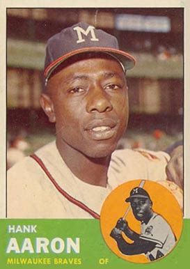 1963 Topps Hank Aaron #390 Baseball Card Value Price Guide