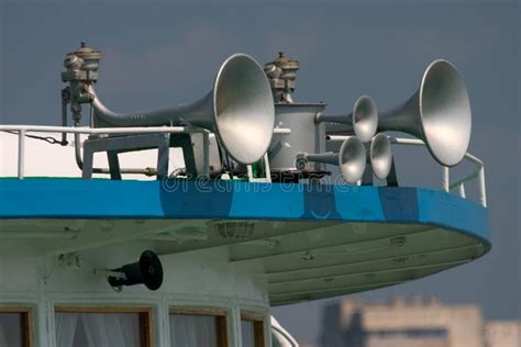 Foghorn stock image. Image of onboard, loud, horn, double - 210803