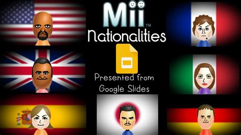 Wii Sports & Wii Sports Resort CPU Mii Nationalities Presentation - YouTube