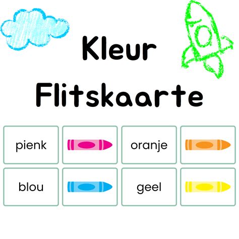 Kleur Flitskaarte • Teacha!