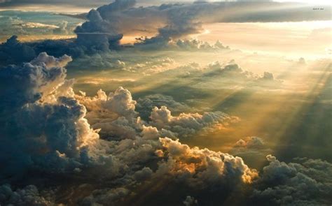 sunset above the clouds 1920×1200 nature wallpaper hd wallpapers high ...