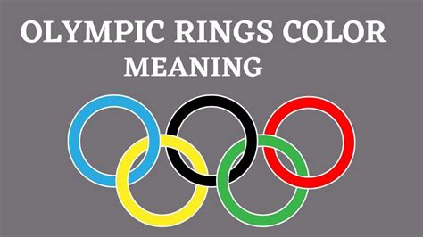 24+ Wahrheiten in Olympic Rings Colors! The five rings represented the ...