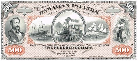 Currency issued by the Hawaiian Islands in the mid 1800s. See many more ...